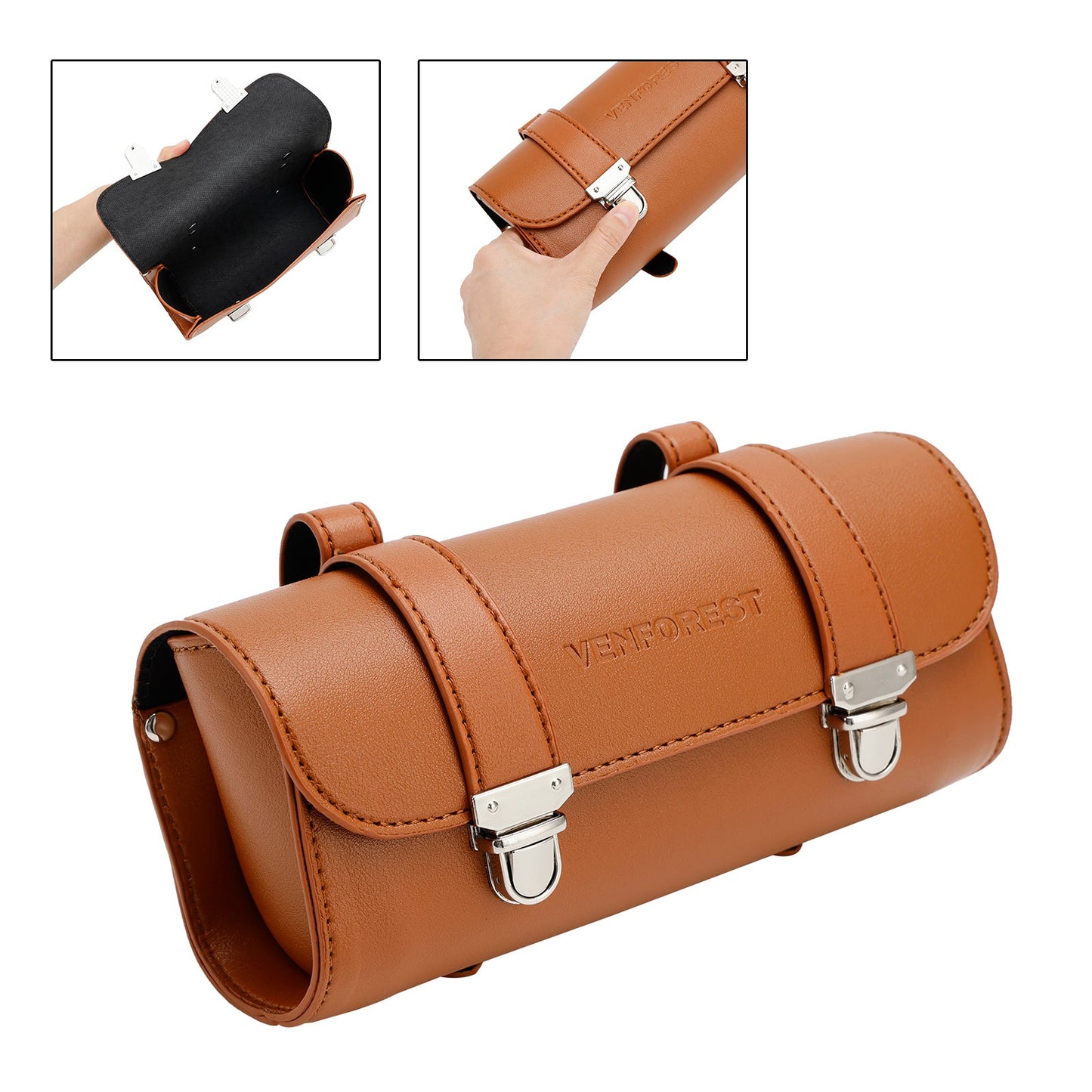 Borsa porta attrezzi per borsa laterale Borsa anteriore addensata per manubrio universale per moto
