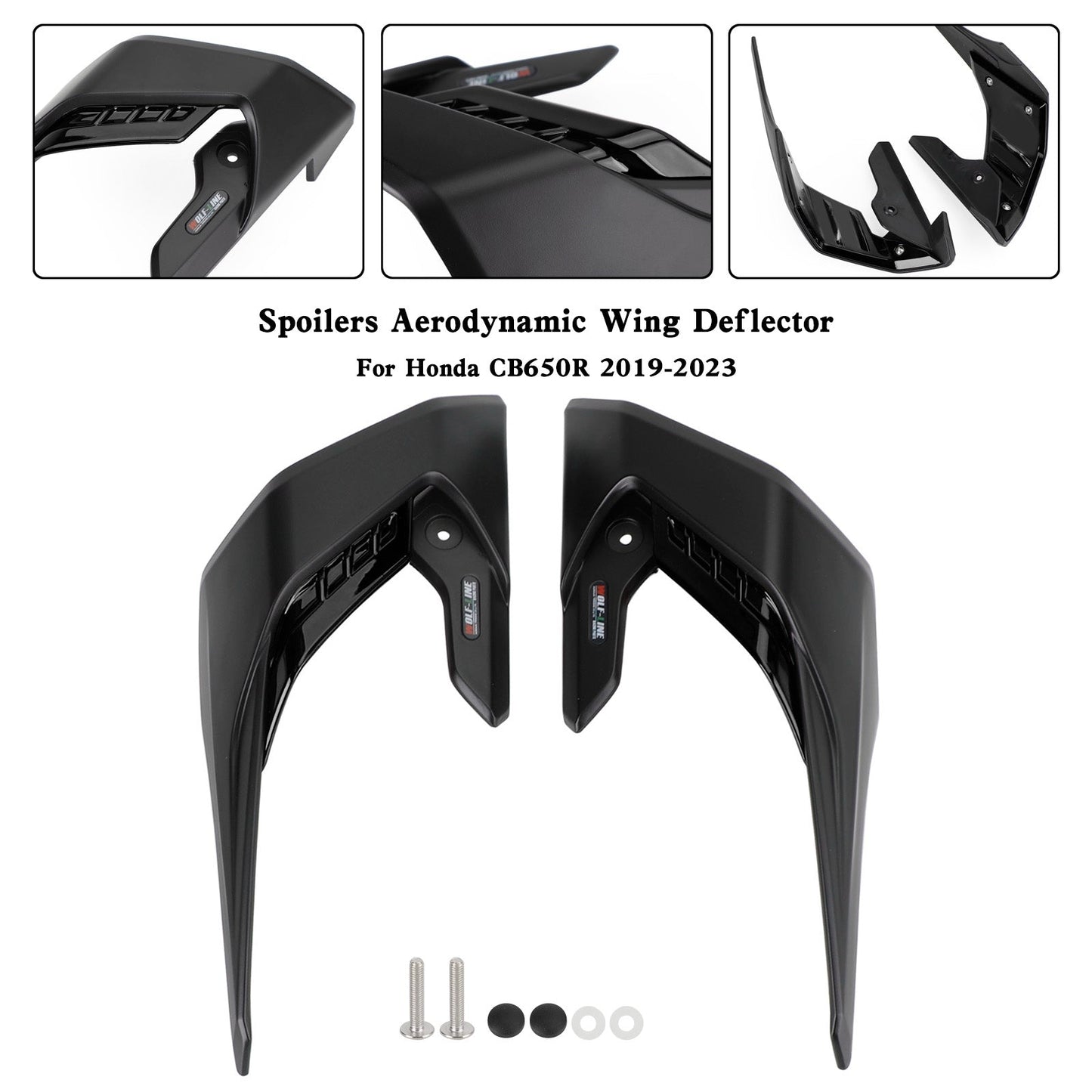 2019-2023 Honda CB650R Spoiler laterali Carenatura deflettore ala aerodinamica
