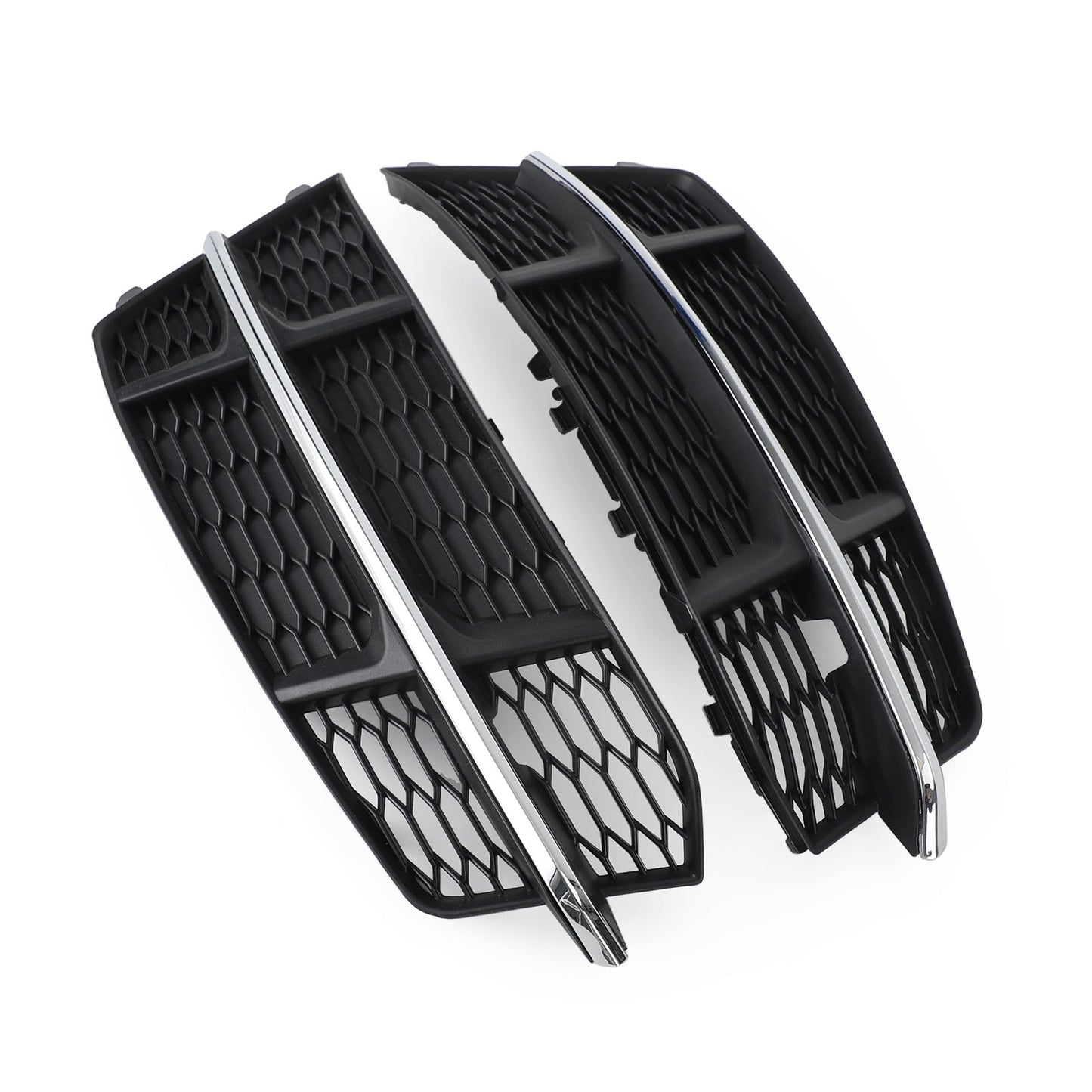 Paraurti anteriore griglia inferiore griglia per Audi A6 C7 S-Line 2016-2018 nero cromato generico