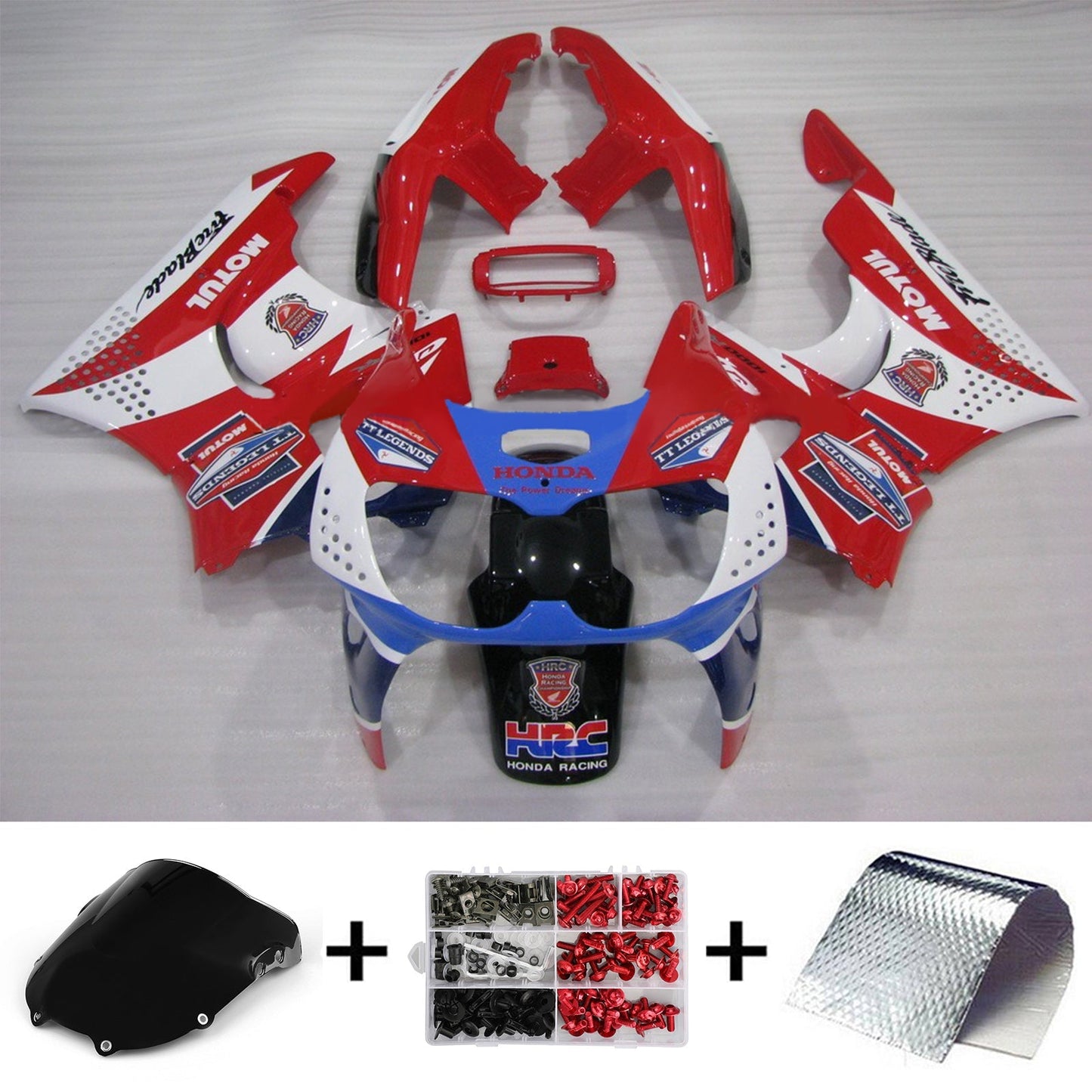 Amotopart Honda CBR900RR 893 1994-1995 Disory Kit Body Plastic Abs