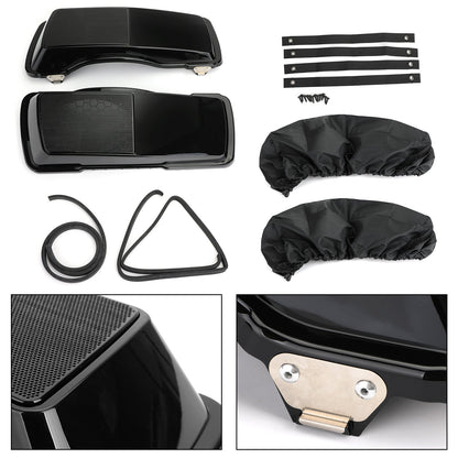 Nuovi coperchi per altoparlanti per borse laterali da 6x9" adatti per borse laterali Touring Electra Glide 93-13 generiche