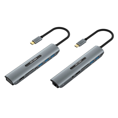 Docking station USB-C 9 in 1 4K HD VGA PD100W per laptop MacBook di tipo C