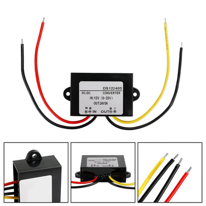 Convertitore step-up Boost DC-DC impermeabile da 12V a 24V Modulo di alimentazione per auto