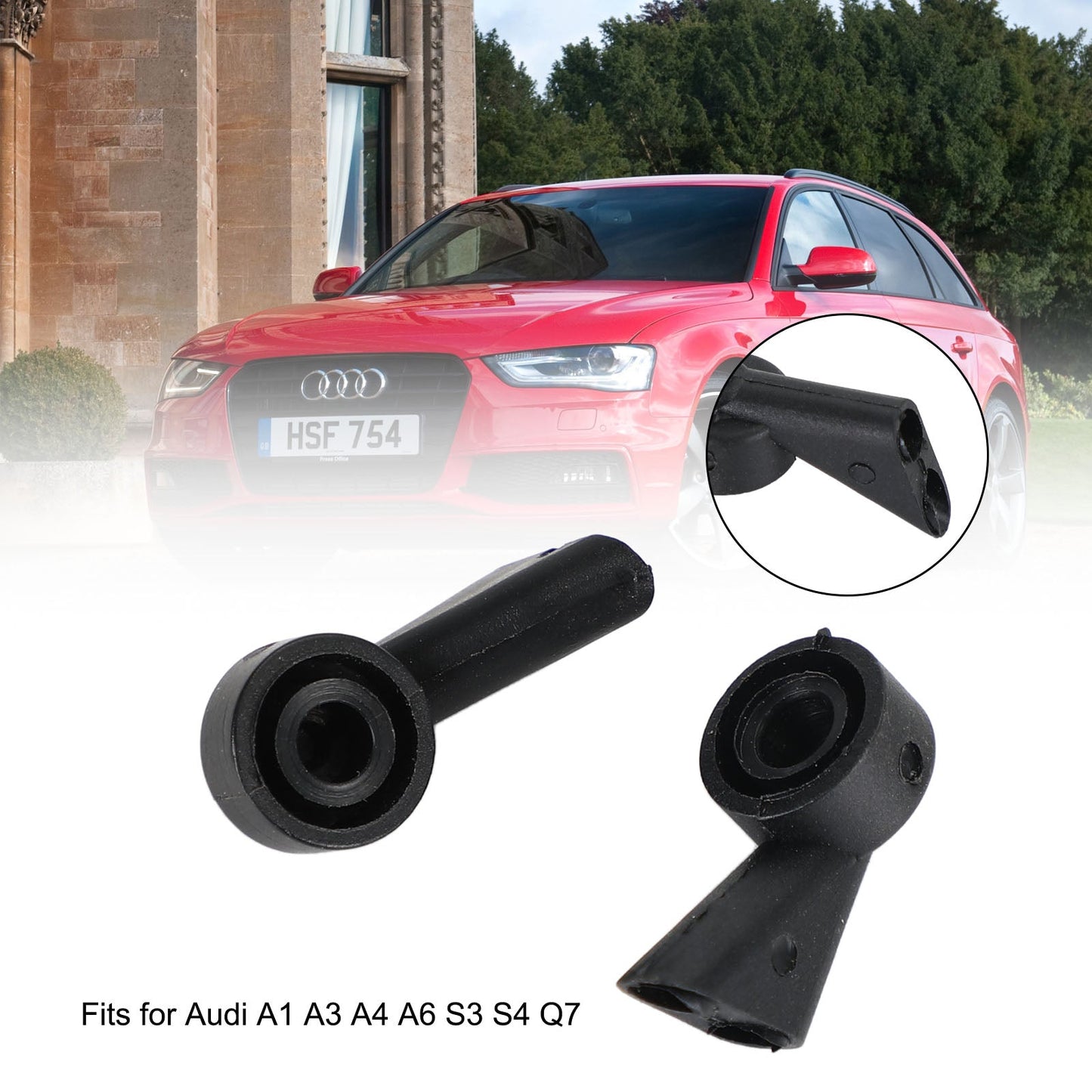 2X Tergicristallo Posteriore Rondella Parabrezza Spray Jet Per Audi A1 A3 A4 Q7 8E9955985 Generico