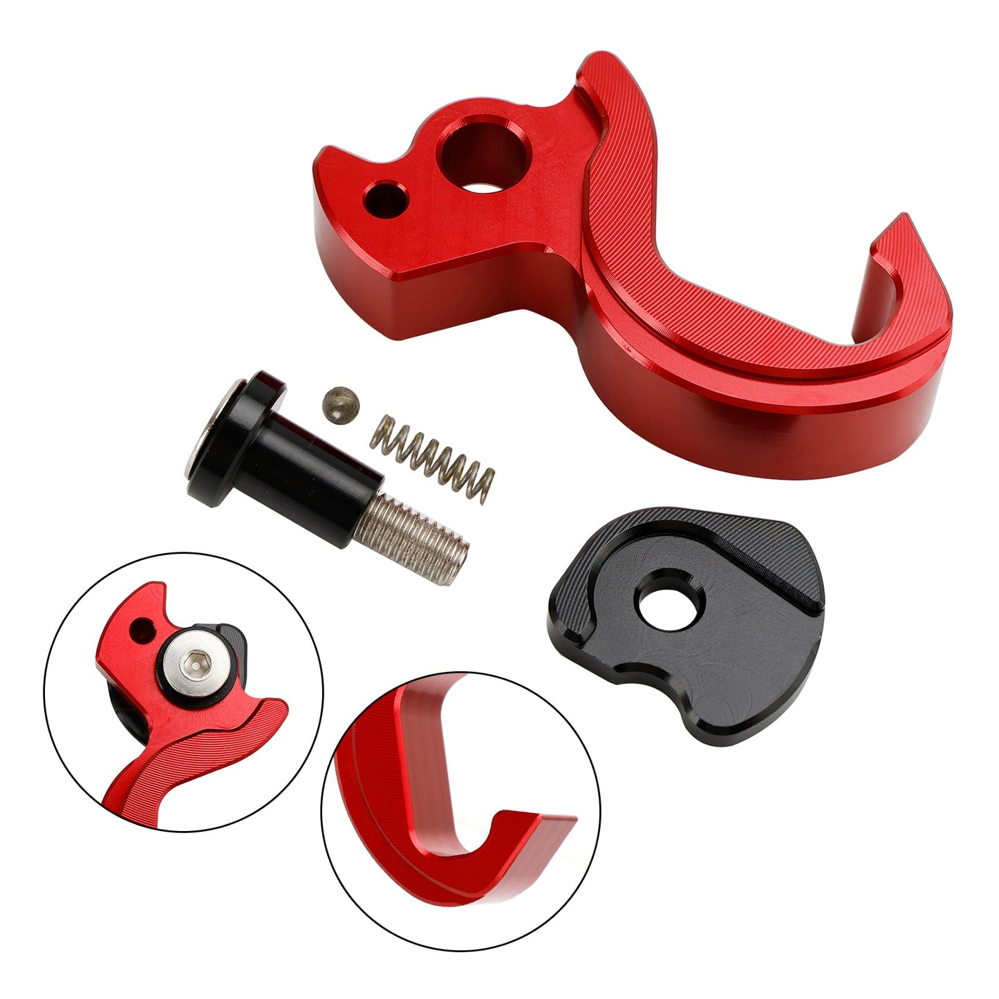 Staffa Ganci Porta Casco Yamaha Tricity 125 2014-2021 / 155 2016-2023 Rosso