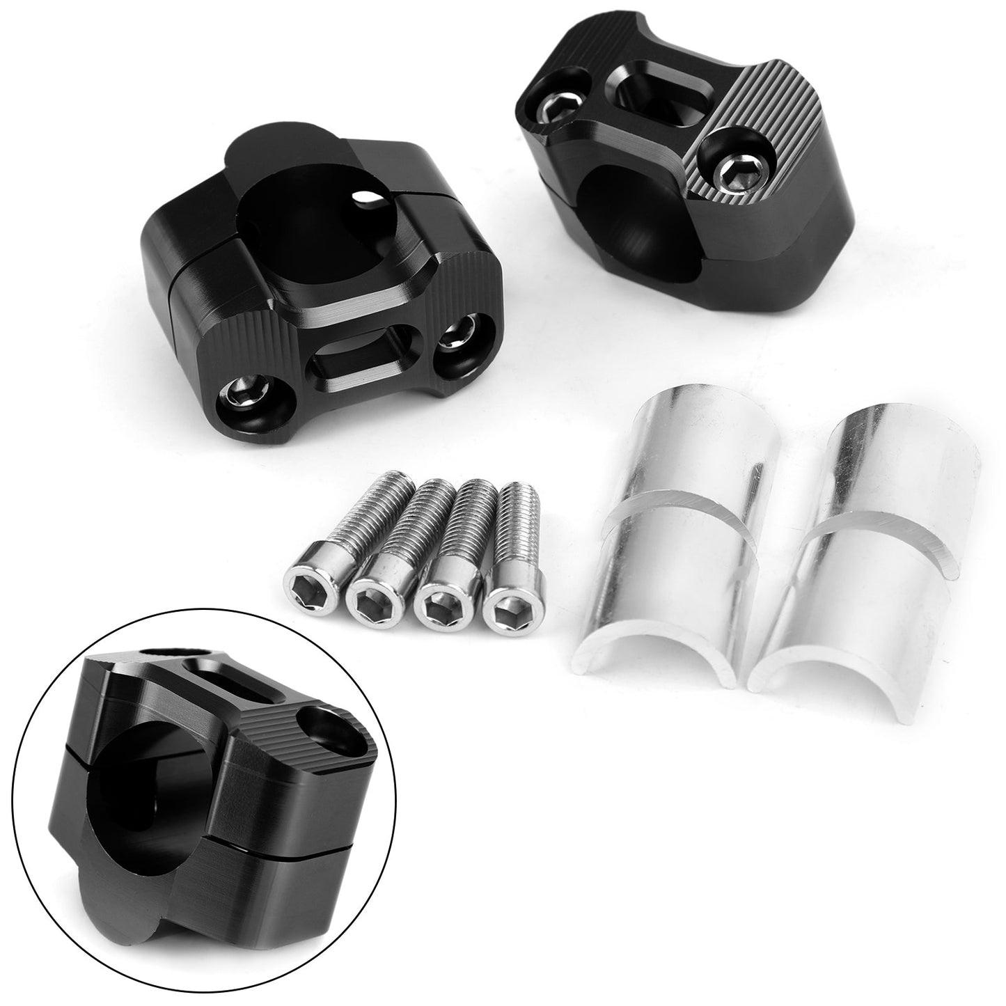 Le migliori offerte per Areyourshop Riser per manubrio moto in alluminio CNC 22-28mm