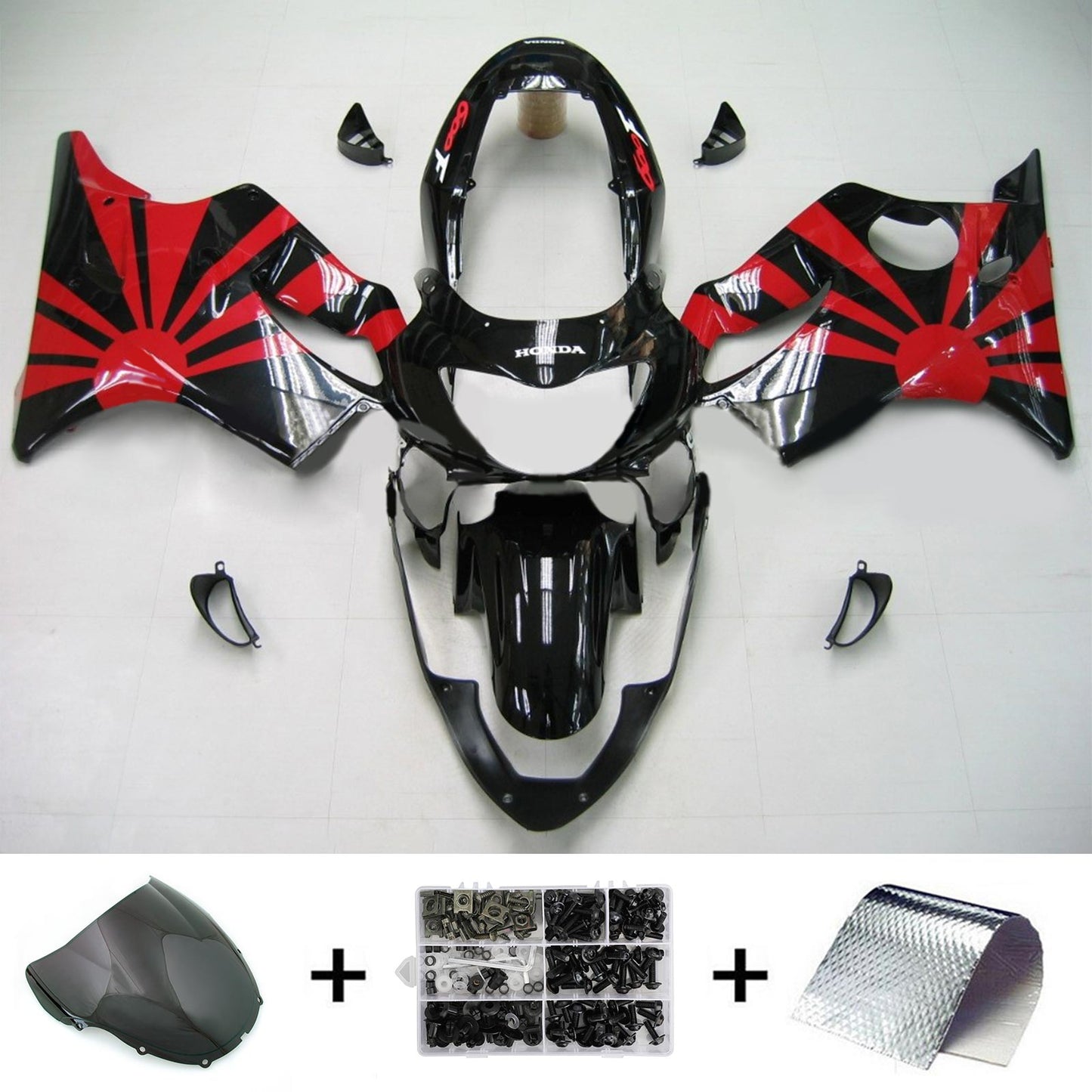 Amotopart Honda CBR600F4 1999-2000 Kit travestimento Body Plastic Abs