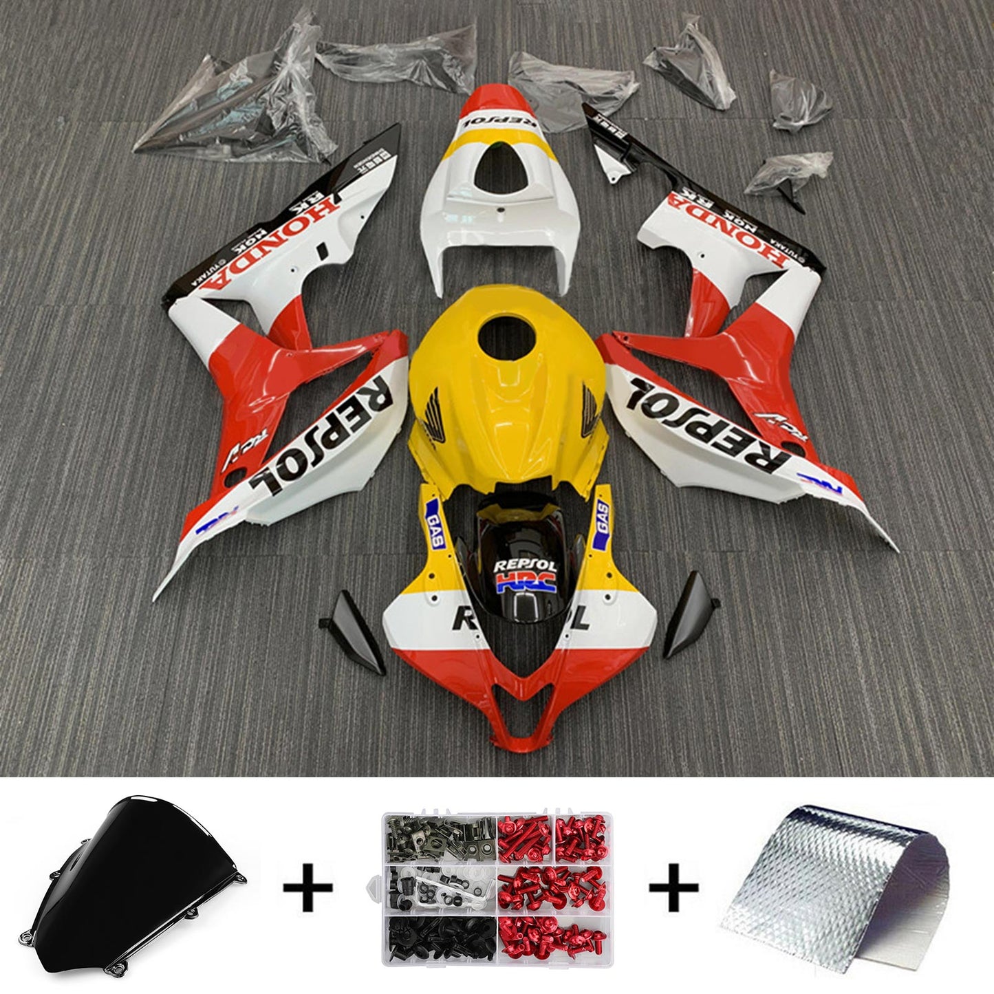 Amotopart Honda CBR600RR 2007-2008 F5 Kit carena Carrozzeria Plastica ABS