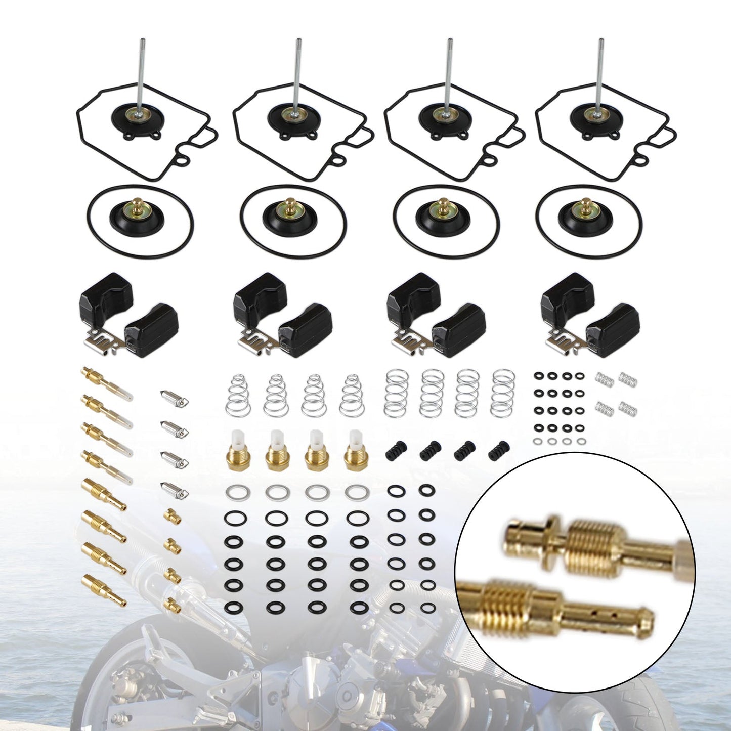1980-1983 Honda Goldwing 1100 GL1100 kit di riparazione per ricostruzione carburatore
