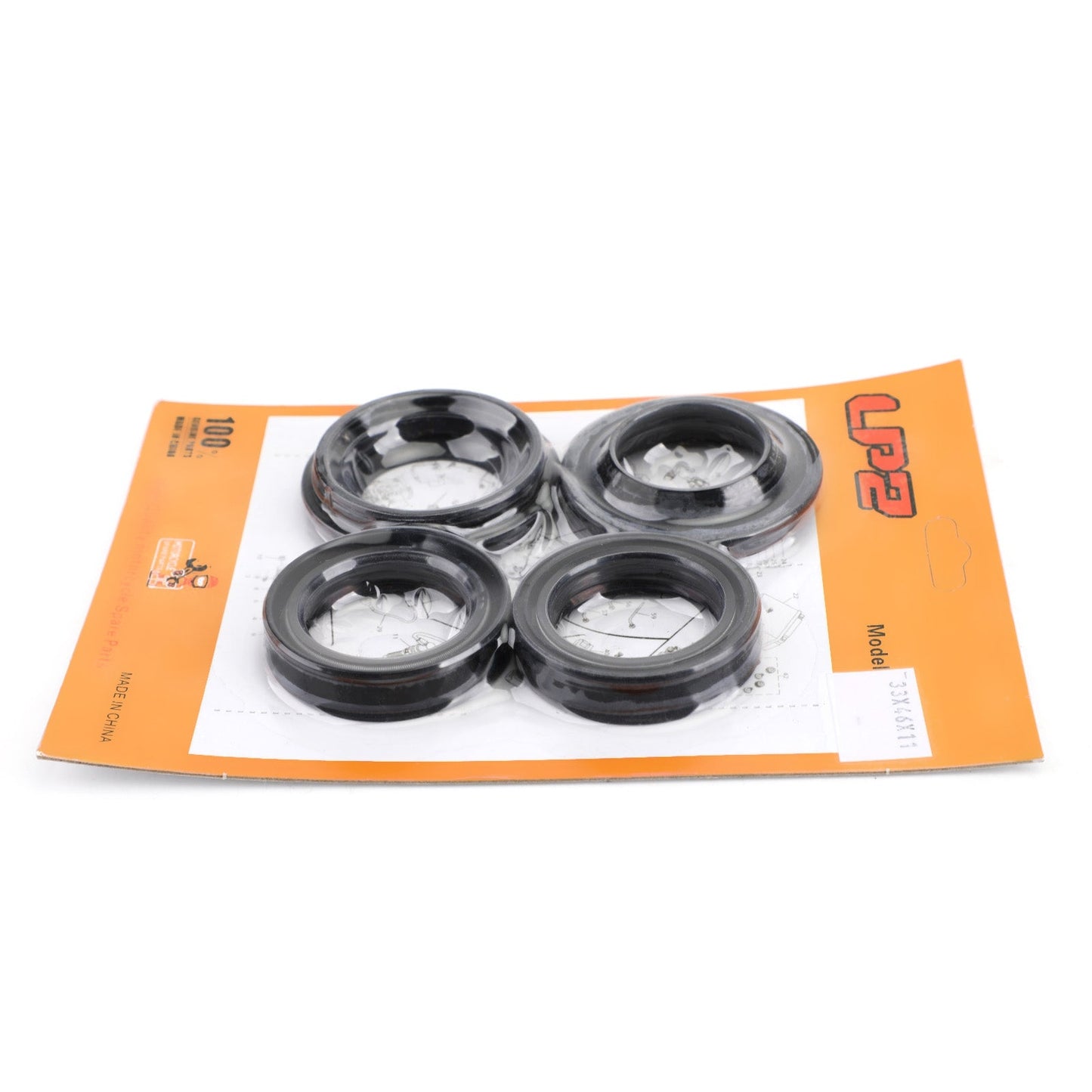 Kit Paraolio e Parapolvere Forcella per Kawasaki KLX140L KLF150 KLX125C KX65 00-18 92049-1524 Generico