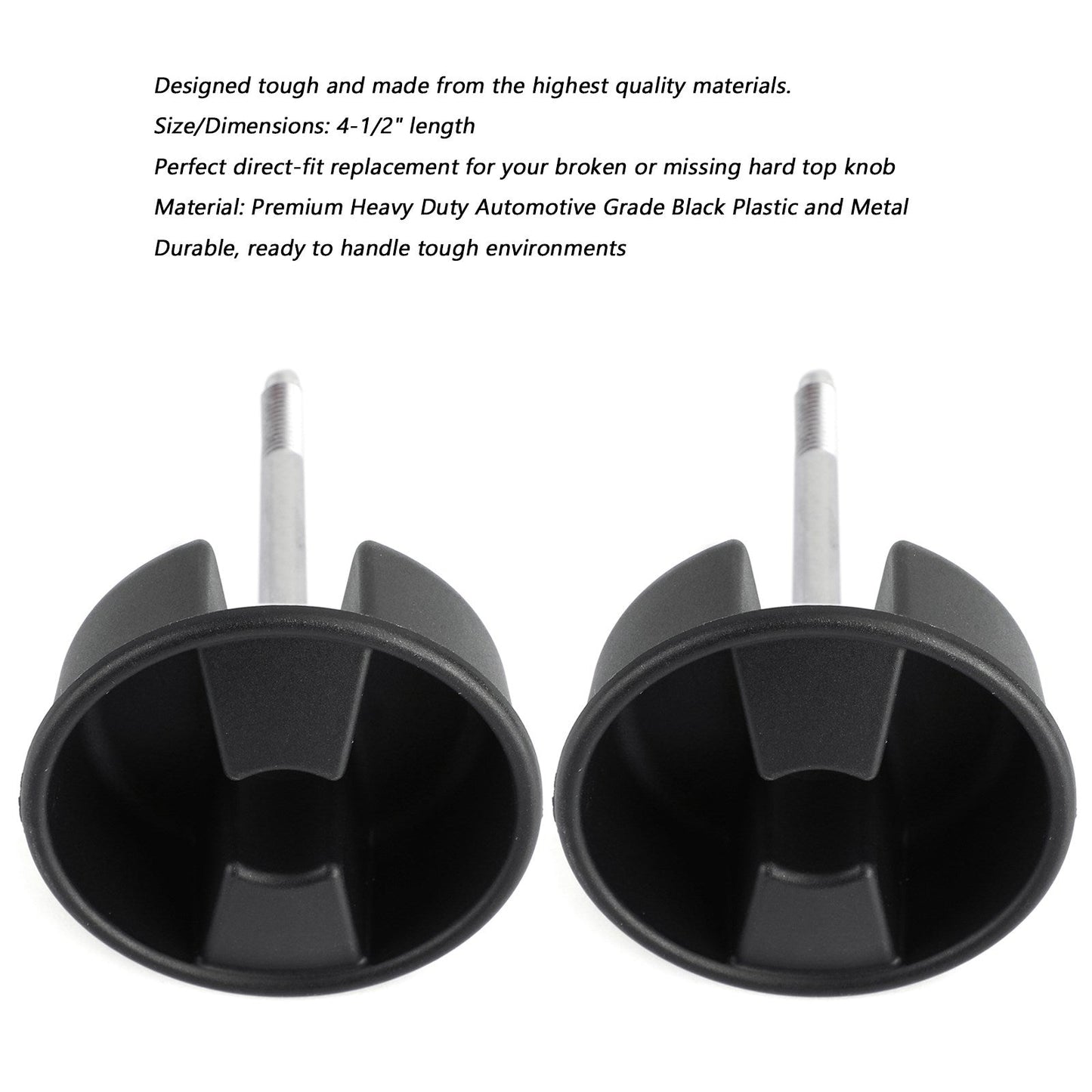 2 pezzi Jeep Wrangler 2007-2017 Hardtop Freedom Viti per pomello di montaggio superiore