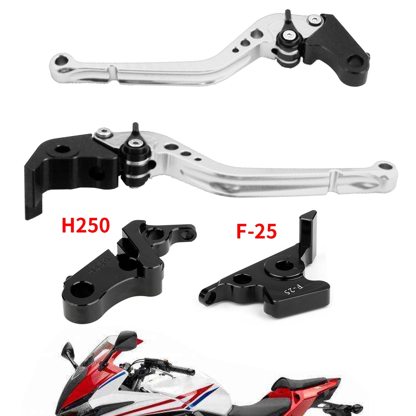 Leva Freno Frizione Lunga Per Honda CB500F CBR500R 13-15 CBR300RR CB300F 14-16 Generico
