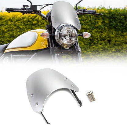 Parabrezza Parabrezza Protezione antivento per Ducati Scrambler Silver 15-2018 Generico