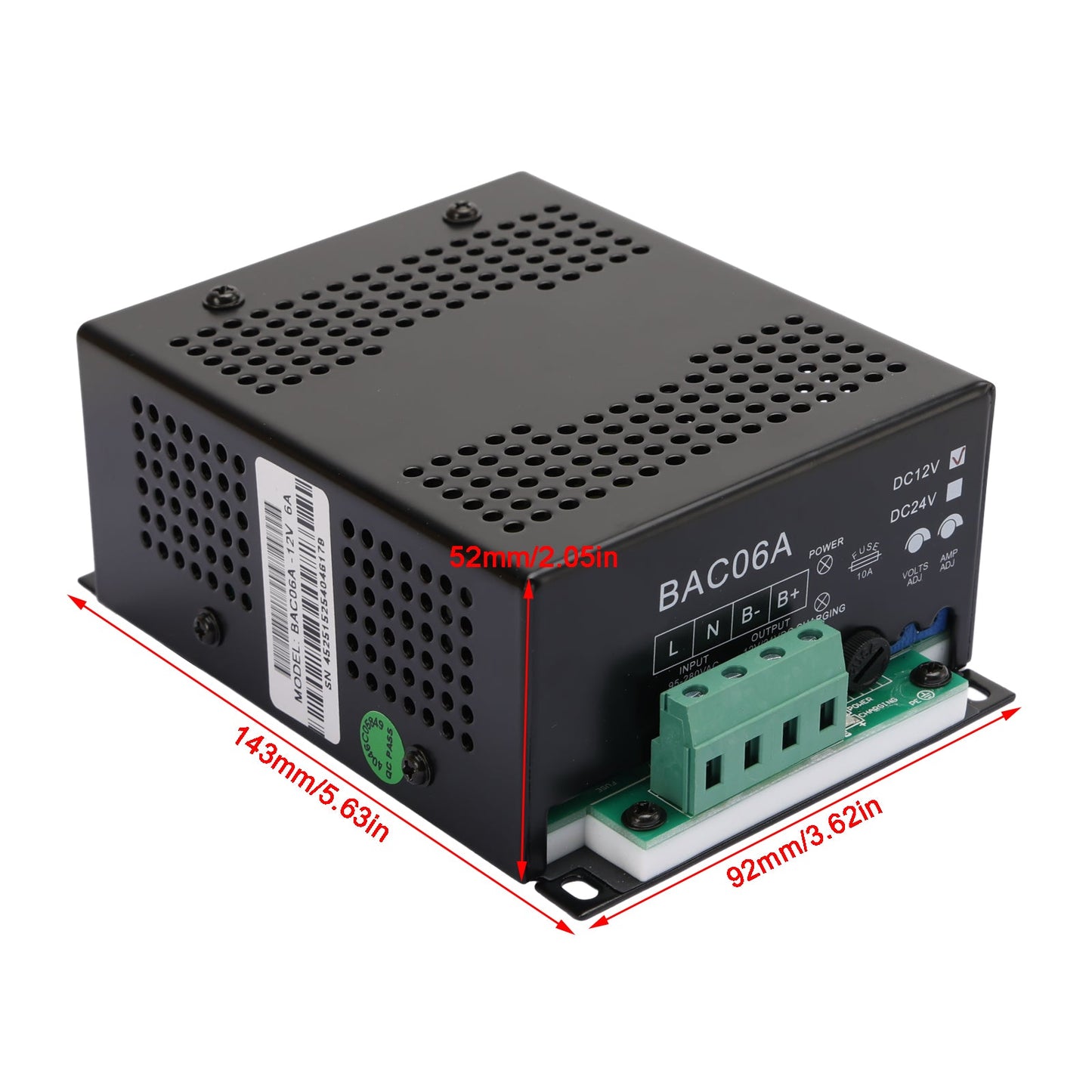 BAC06A 12V Caricabatteria BAC06A-12V Controller Per Generatore Smartgen