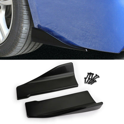 2pcs 35cm Gonna Spoiler Posteriore Labbro Estensione Rocker Splitter Winglet Wings Nero Generico