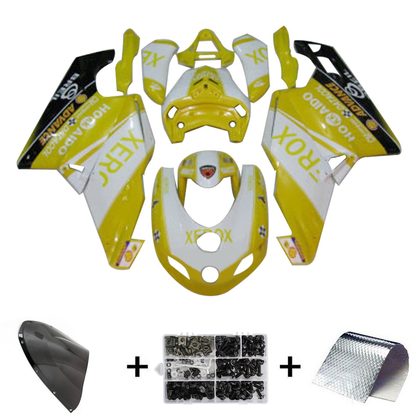 Amotopart Ducati 999 749 2005 2006 Carena Kit Carrozzeria ABS