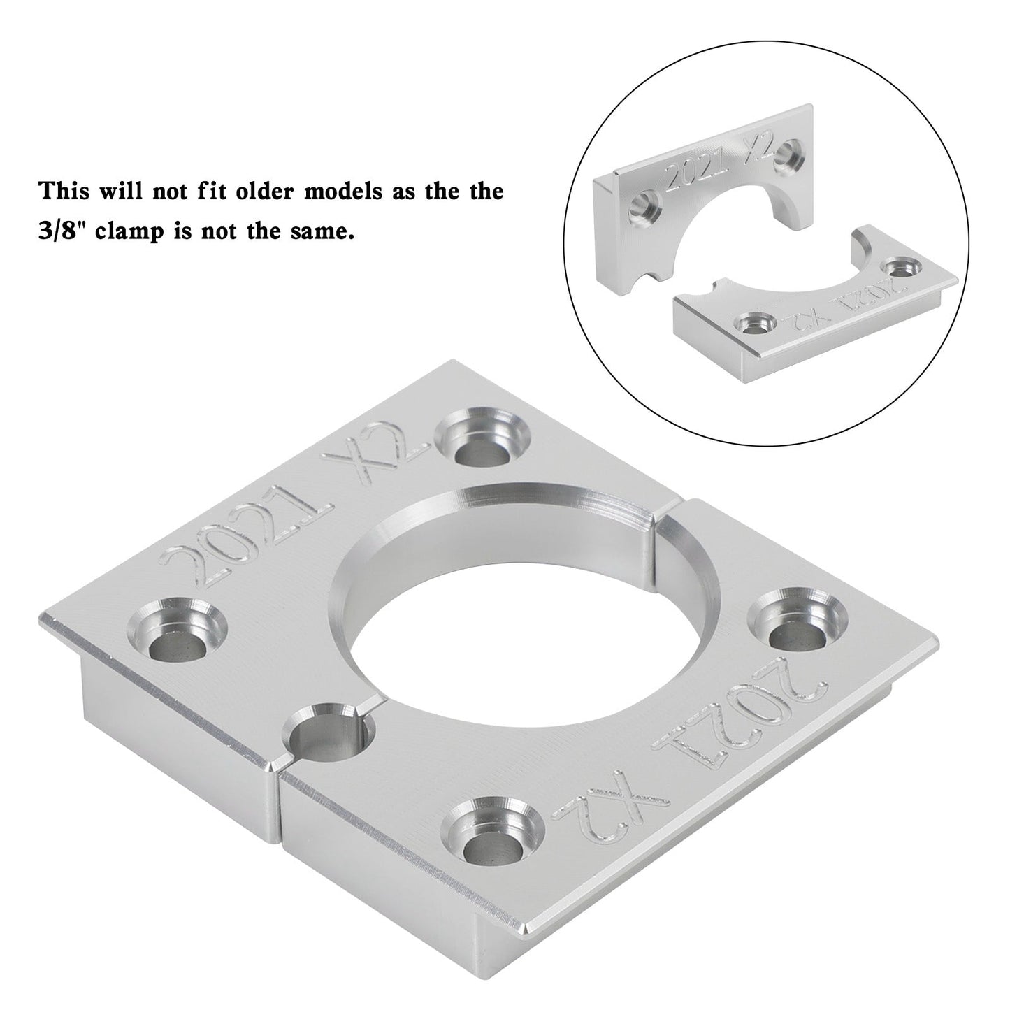 Morsetto albero ammortizzatore/blocco morsa per Fox Float X2 2021 #803-00-805/803-01-690 DHX2