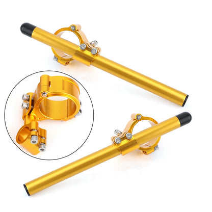 Kit manubrio forcella tubo forcella CNC girevole regolabile universale da 47 mm