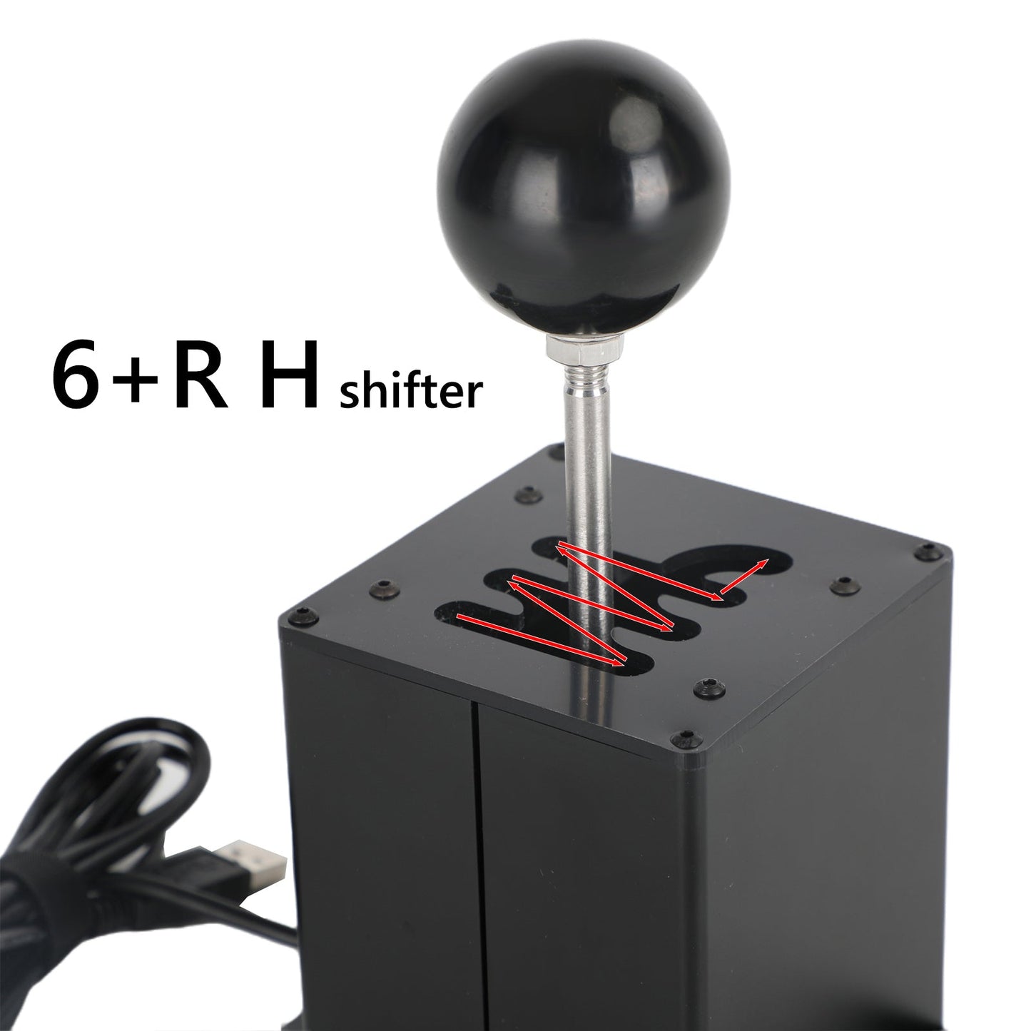 6+R 7+R USB Simulator H Leva del cambio per PC con volante Logitech T300RS/GT