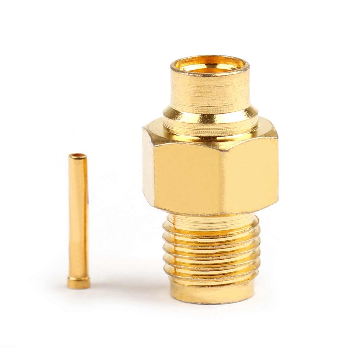 10 Pz SMA Femmina Jack Solder Per Semi-rigido RG402 0.141 "Connettore RF Cavo