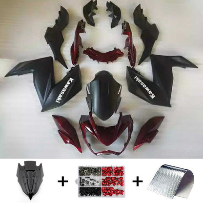 Amotopart Kawasaki Z250 Z300 2015-2016 Kit carena Carrozzeria Plastica ABS