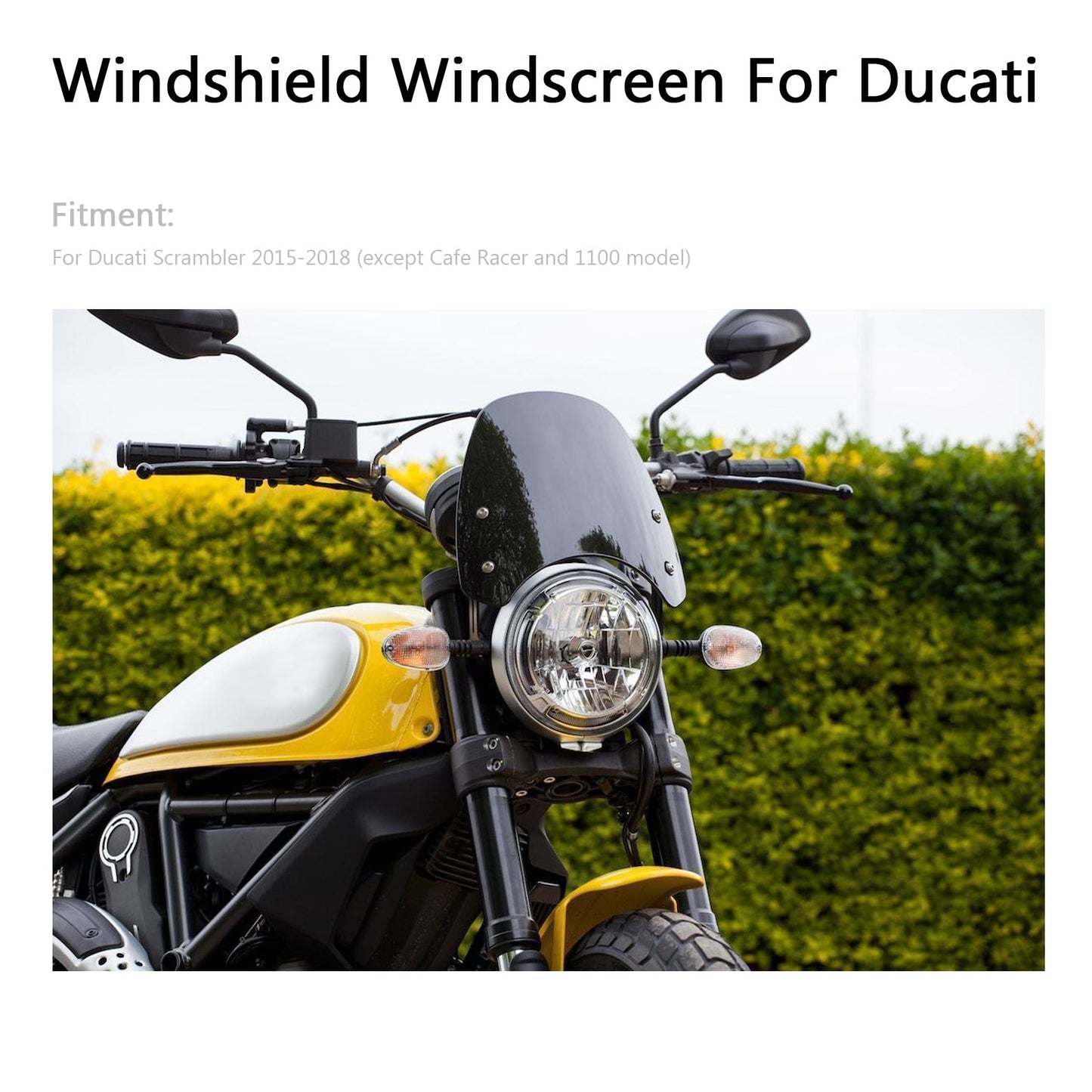 Parabrezza Parabrezza Protezione antivento per Ducati Scrambler 15-2018 Generico