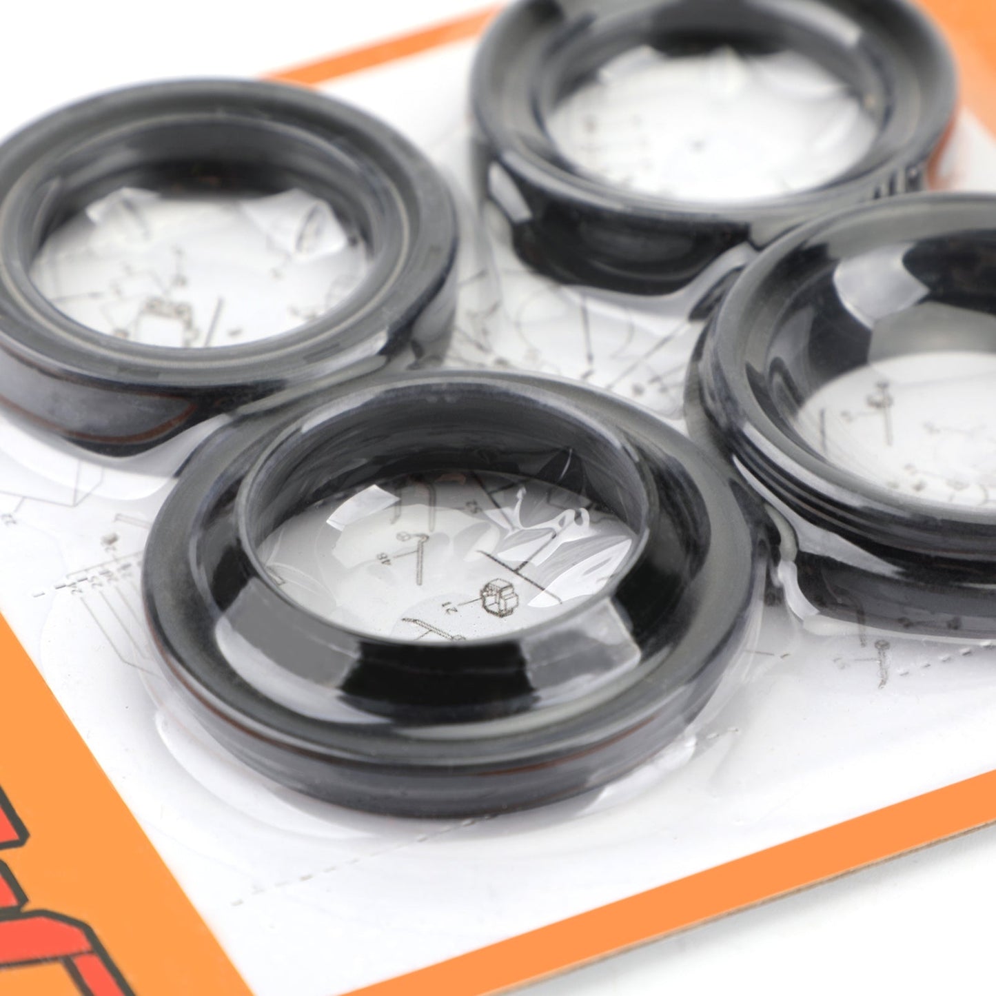 Kawasaki EL EN EX EL450 EL250 EN500 85-07 Kit paraolio paraolio forcella anteriore