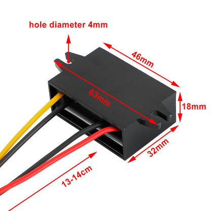 Convertitore DC-DC impermeabile 24V 36V 48V Step Down a 12V Modulo di alimentazione