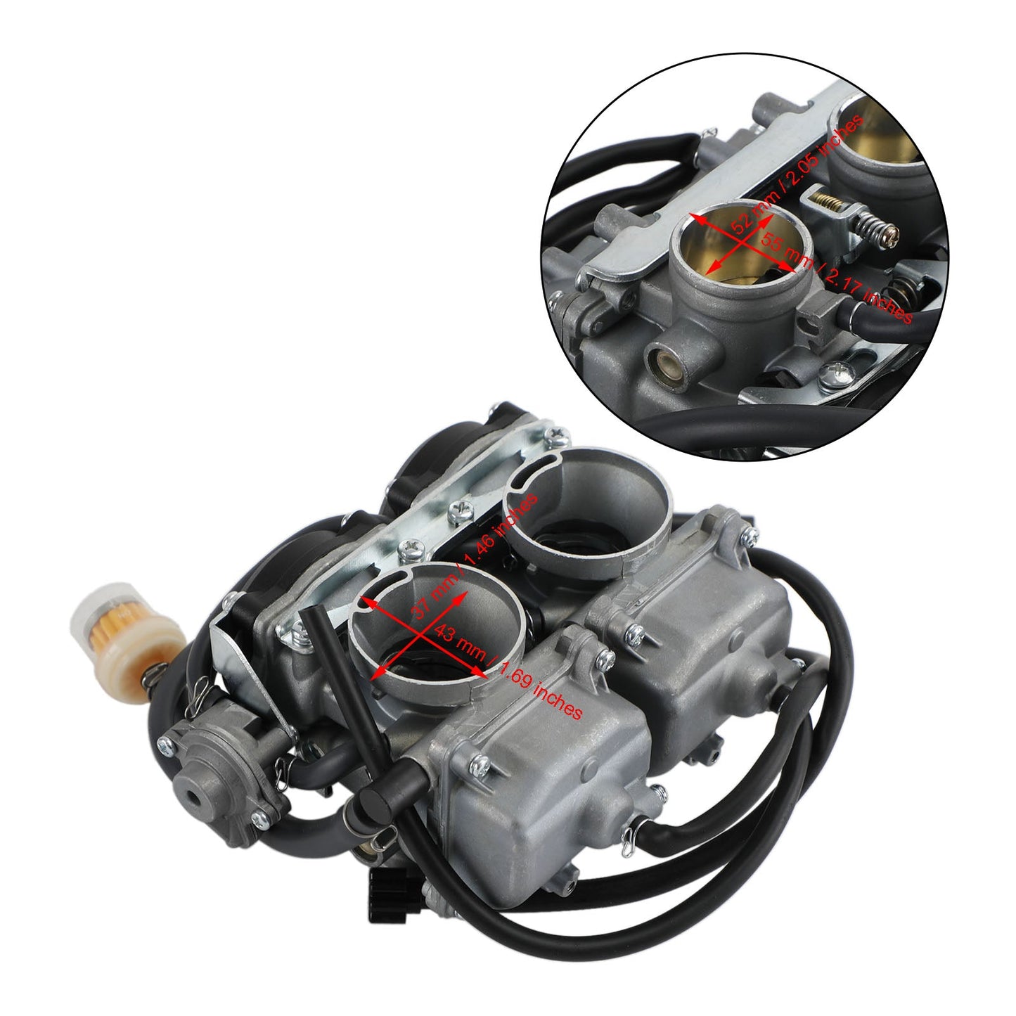 Kawasaki GPX 250 GPX 400 ZZR 250 Sistema di alimentazione a carburatore