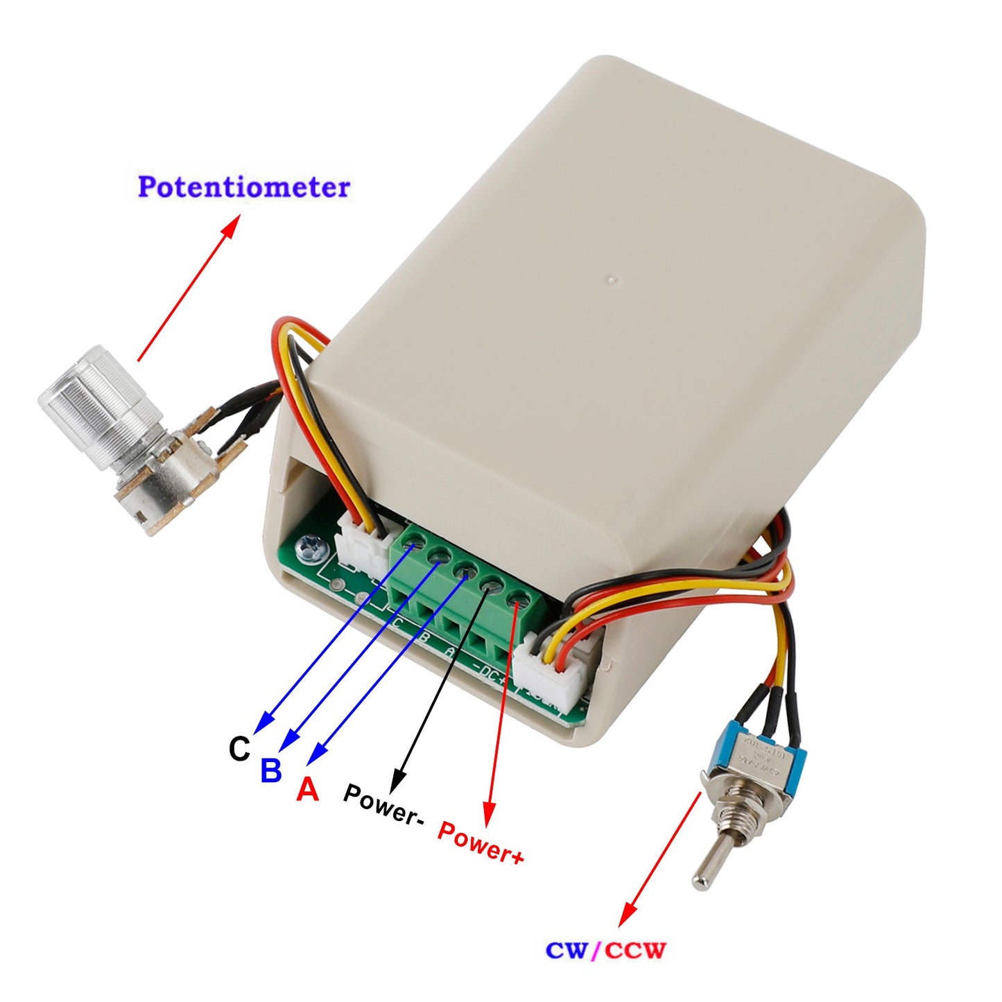 Regolatore di velocità del motore brushless trifase DC Interruttore CW CCW 5V 12V 24V 36V 15A