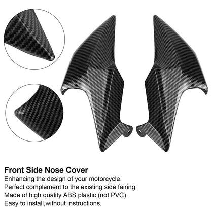 Carbon Front Side Nose Cover Headlight Panel Carenatura per Kawasaki Z900 2020-2021 Generico