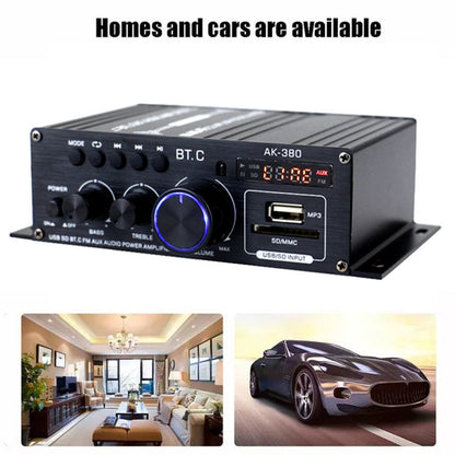 Bluetooth 2.0CH 400W Hi-Fi Auto Stereo 12V MP3 Amplificatore audio per auto Radio Booster