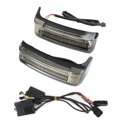 LED Bisaccia Borse da sella Run Brake Turn Lamp Lights per Touring 2014-2021 Generico