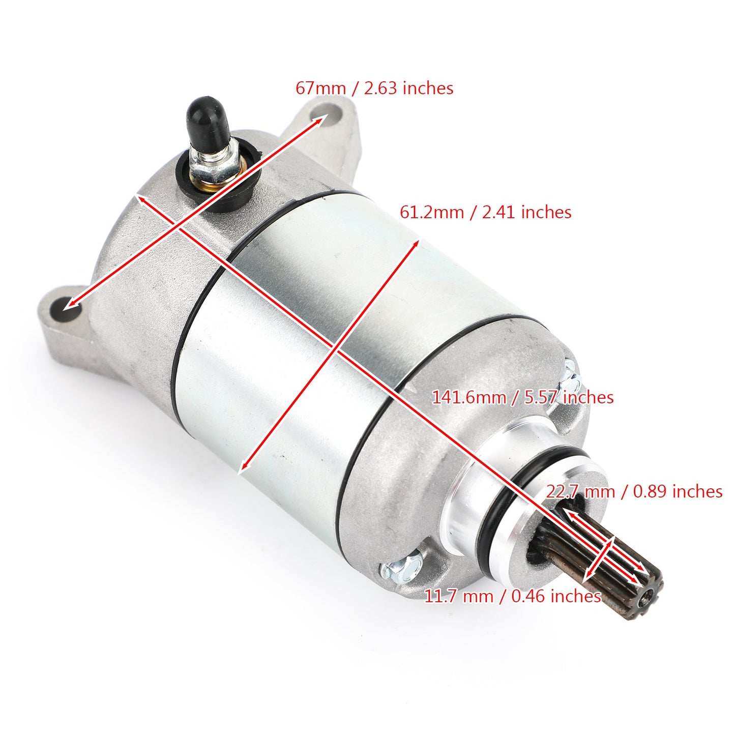 Nuovo motorino di avviamento adatto per Yamaha ATV YFZ 450 YFZ450R LE YFZ450X SE 2004-2008 07 06 05 Generico