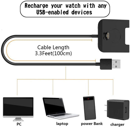 Caricabatterie per cavo dock per culla di ricarica USB adatto per orologio Garmin Fenix 5 5S 5X Plus