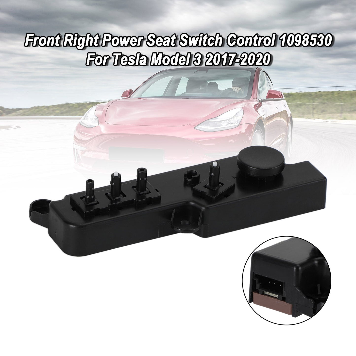 Tesla Model 3 2017-2020 Comando interruttore sedile elettrico anteriore destro 1098530