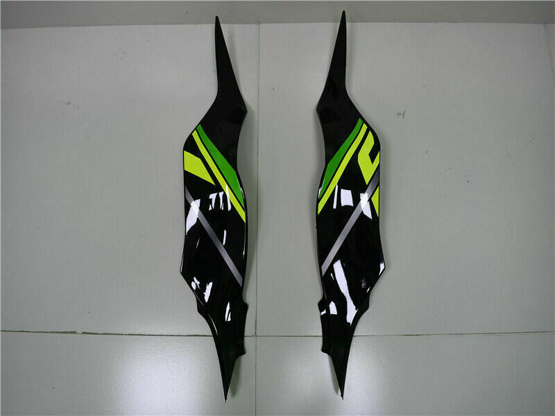 Amotopart 2013-2018 Kawasaki ZX6R Cladding Green Black Kit