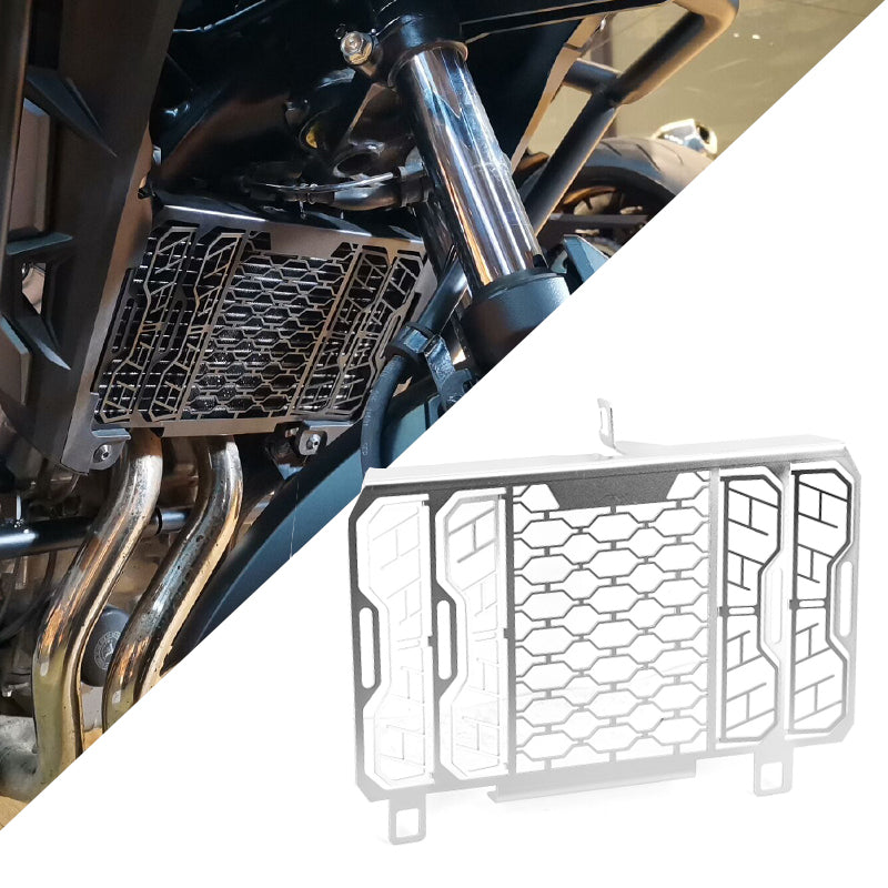 Coperchio protezione radiatore in acciaio inossidabile argento adatto per Honda CB500X 2013-2020 Generico