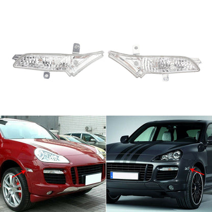 Coppia luce di posizione laterale anteriore destra + sinistra trasparente per Porsche Cayenne 2008-2010