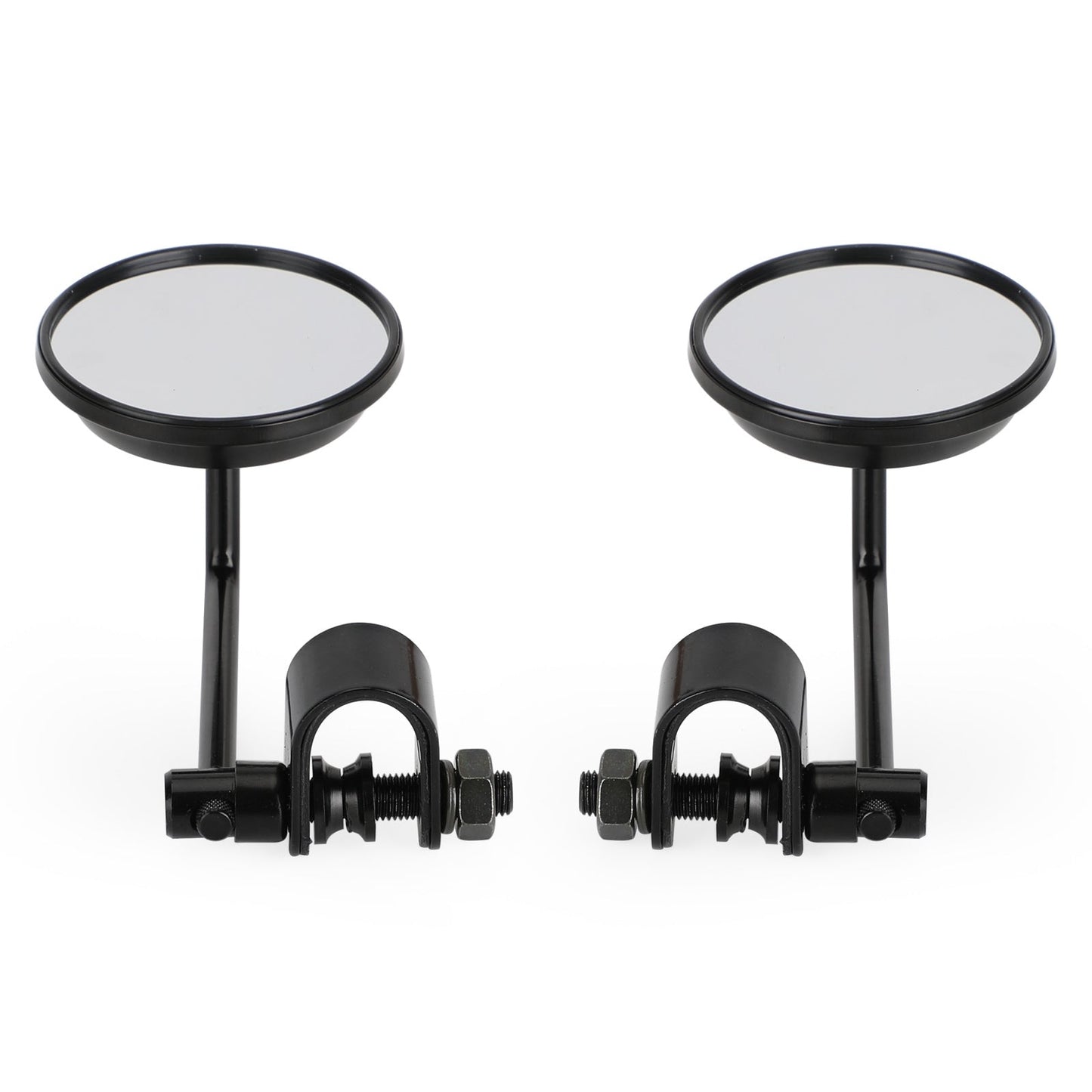 Morsetto vecchio stile su specchietti retrovisori rotondi da 3 pollici per Cafe Racer Chopper Bobber COPPIA Generico