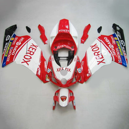 Amotopart Ducati 2005-2006 999/749 Kit di carenatura bianca mix rossa