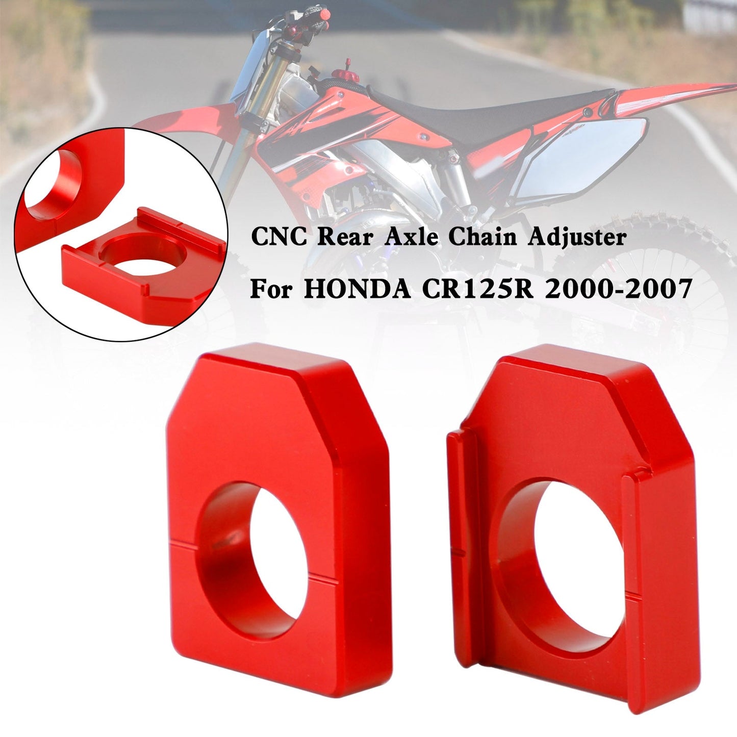 Regolatore catena blocco asse posteriore CNC Honda CRF450R/X CR125R/250R CRF250R/X