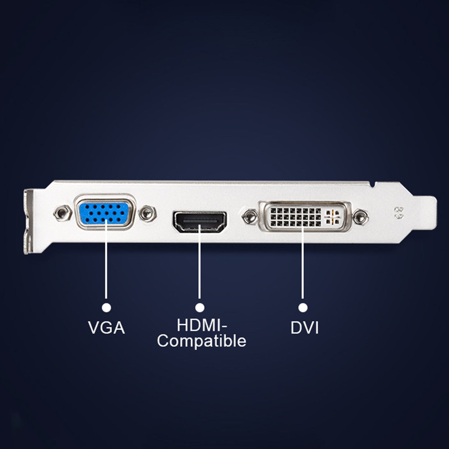 Scheda grafica GT730 4G GDDR3 Home Office Interfaccia display HD HDMI VGA DVI