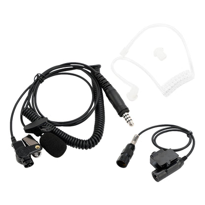 Cuffia con tubo dell'aria trasparente 7.1-A3 con microfono per radio PRC-152 PRC-148 U329