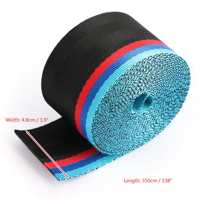Cintura di sicurezza per auto Fettuccia in poliestere Cintura di sicurezza in nylon retrattile da 3,5 m Generico
