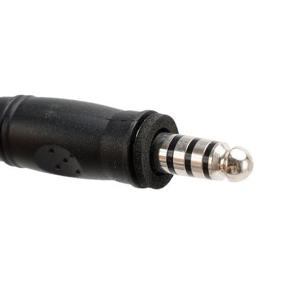 Cuffia con tubo dell'aria trasparente 7.1-A3 con microfono per radio PRC-152 PRC-148 U329
