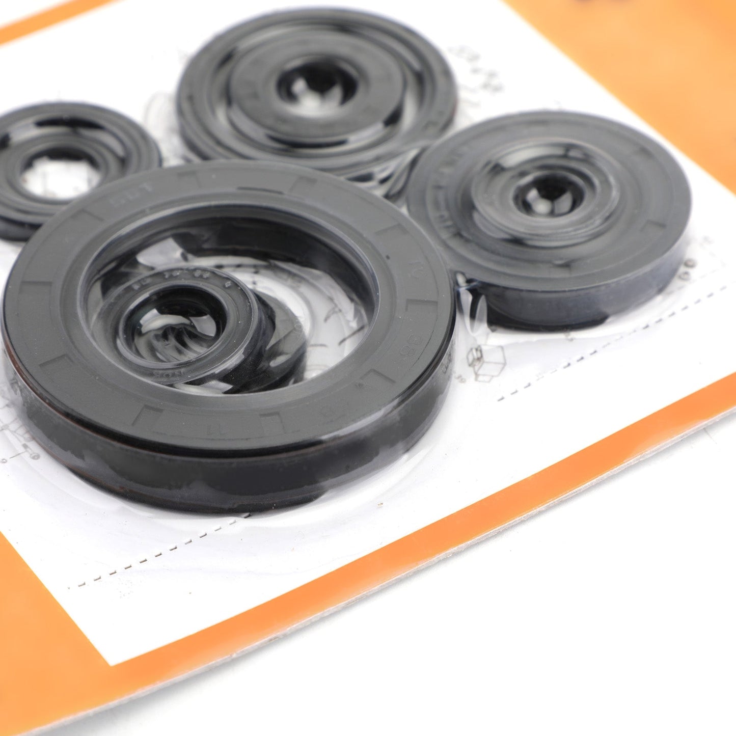 9pcs kit paraolio motore impostato per Honda CR250R 2002-2004 cr250r cr-250r generico
