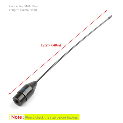 RH519 Antenna SMA maschio Dual Band VHF UHF 144/430Mhz per Baofeng UV3R LT6100