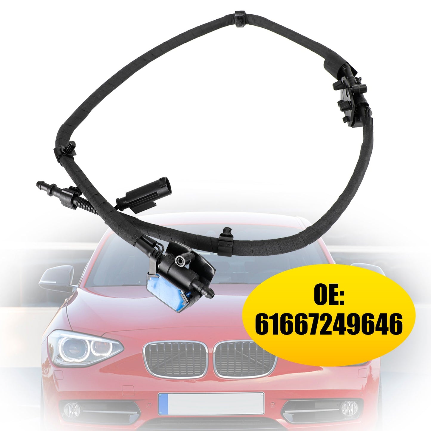 BMW Serie 1 2 F20 F21 F22 Catena ugello lavavetri 61667249646