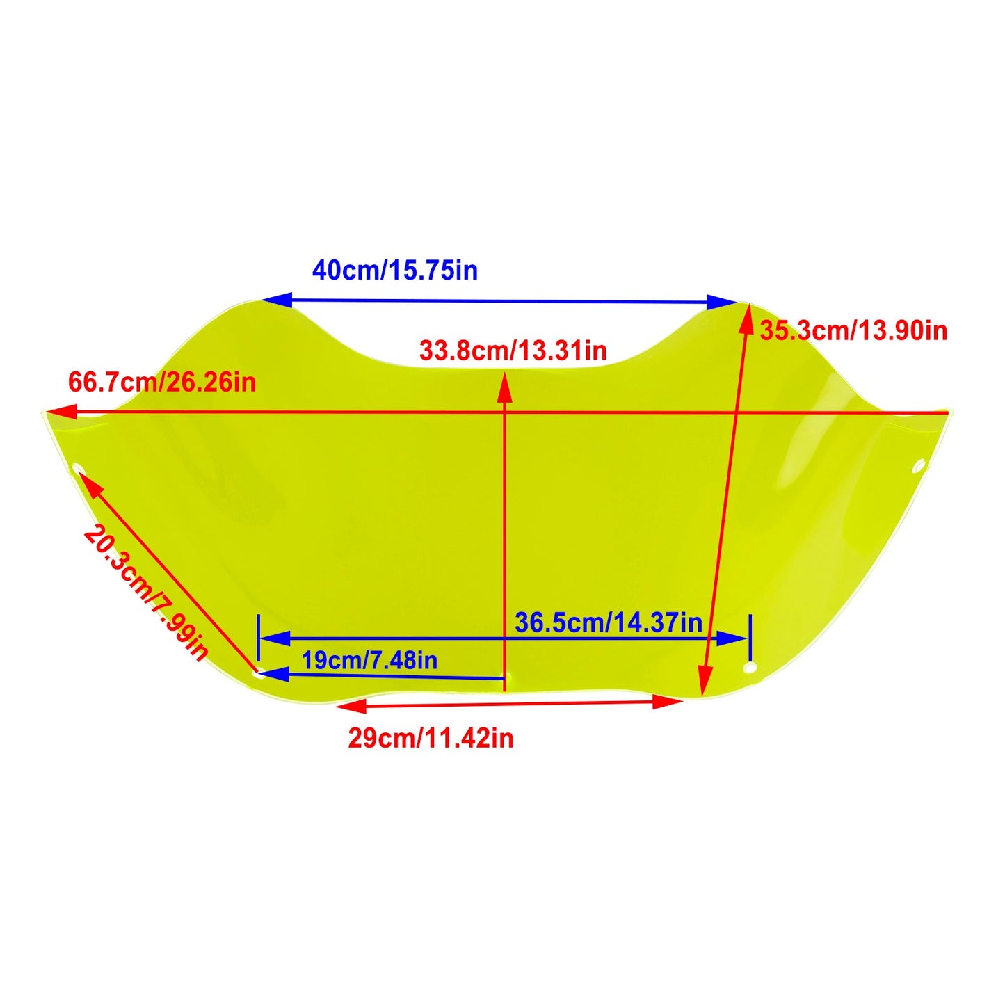 Parabrezza per moto in ABS Road Gilde FLTR 1998-2013